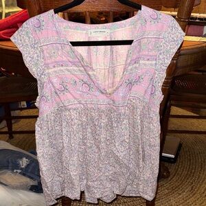 Lucky Brand Women's Lavender Floral Blouse